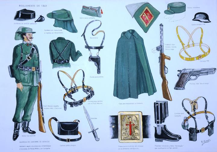 Hoy hace 80 años que se implantó el color verde en los uniformes de la Guardia Civil - Formación para opositores de Policía Nacional y Guardia Civil | Academia Centro 2 Academia Centro en Alicante, formación para oposiciones de Policía Nacional y Guardia Civil, acceso físico y temario para preparación