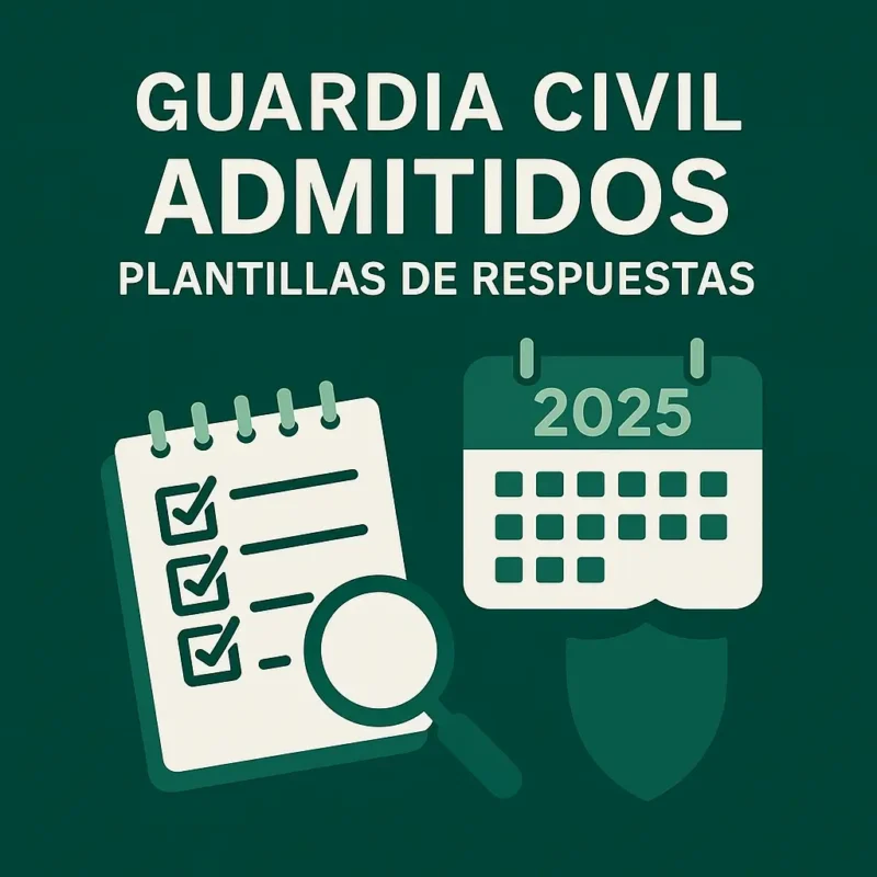 Convocatoria Guardia Civil 2025 Escala de Cabos y Guardias: plazas, requisitos y admitidos